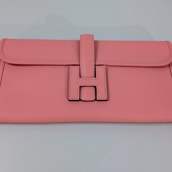 Hermès Rose Confetti Epsom Leather Jige Élan 29 Clutch - Picture 3 of 13